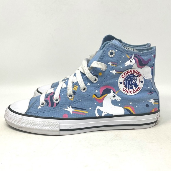 Converse‎ Chuck Taylor All Star Sneaker Unicorn Blue Youth 3 - Picture 4 of 8